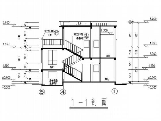 农村自建别墅施工图 - 1