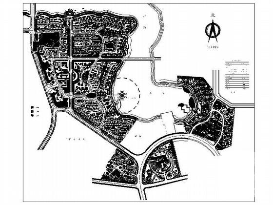 一份53公顷地块花园居住区规划建筑dwg格式CAD图纸（初设图纸）