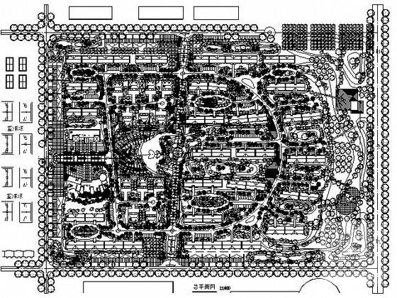 [建筑面积]高校教师住宅小区规划总平面