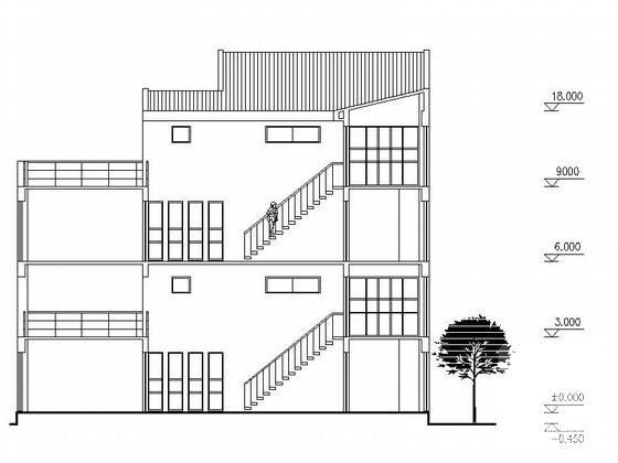 双拼别墅建筑设计图 - 2