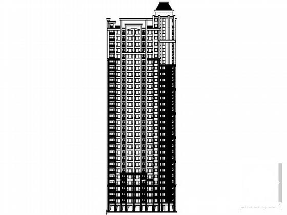 住宅楼建筑平面图 - 1