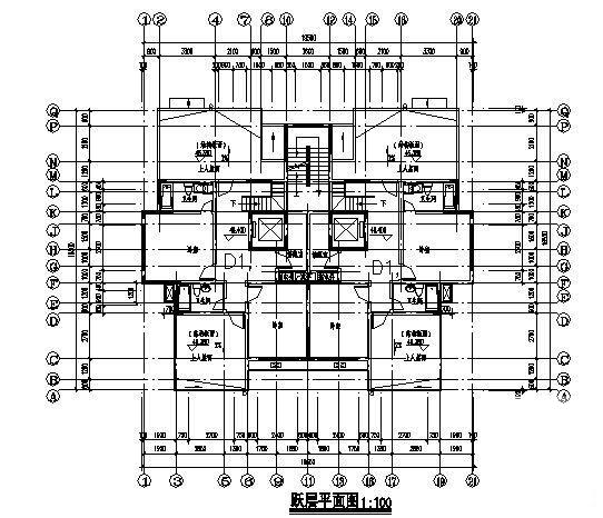 高层住宅楼建筑设计 - 4