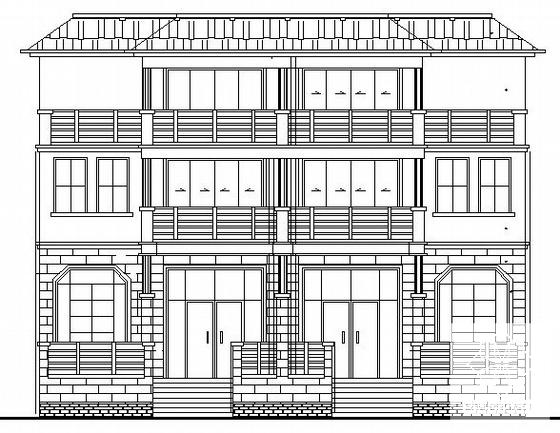 双拼别墅建筑施工图 - 4