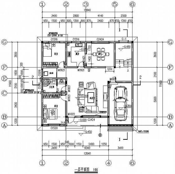 二层别墅建筑施工图 - 2