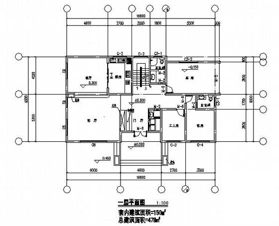 建筑设计图纸小别墅 - 3