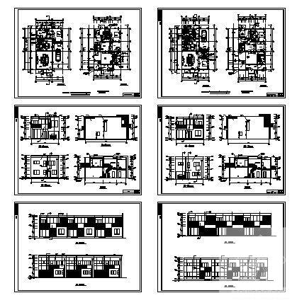 联排别墅建筑设计图 - 2