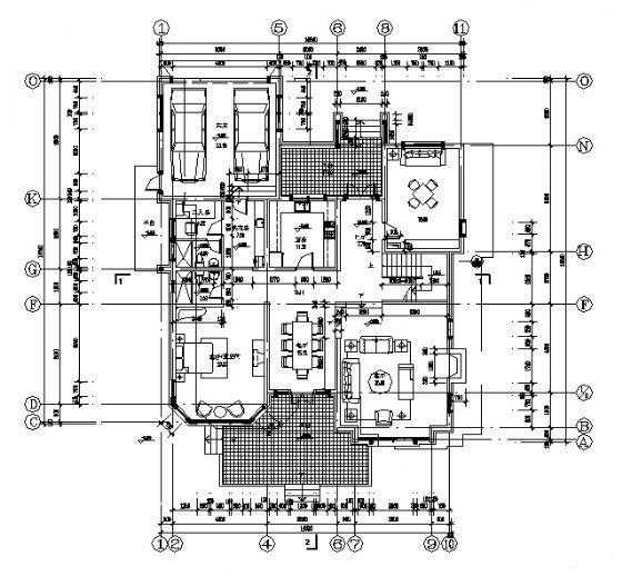 别墅平面方案设计 - 1