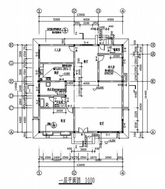 二层别墅建筑施工图 - 4