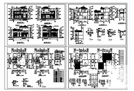 经典别墅施工图 - 1