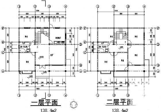 三层别墅建筑图纸 - 3