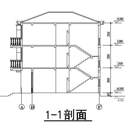 三层别墅建筑图纸 - 4