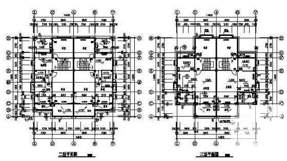 双拼别墅建筑施工图 - 1