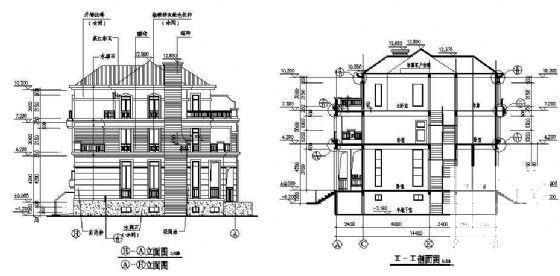 双拼别墅建筑施工图 - 2