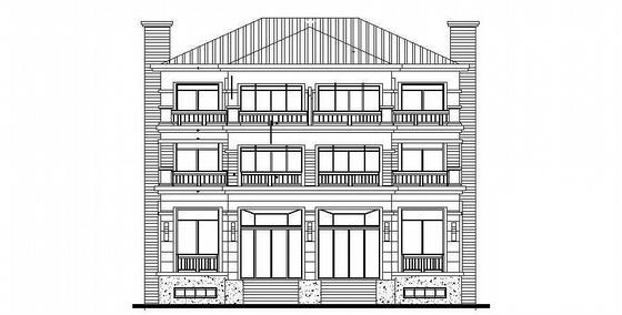 双拼别墅建筑施工图 - 3