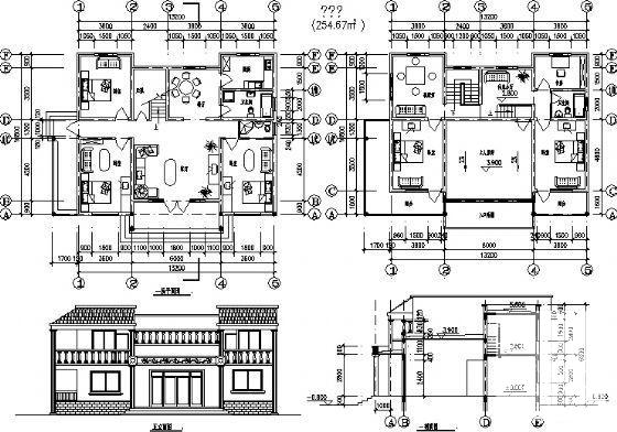 风格别墅建筑方案图 - 3