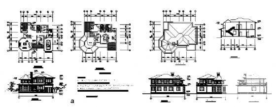 别墅建筑设计方案图 - 2