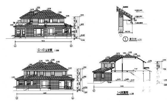 砖混结构别墅设计图 - 2