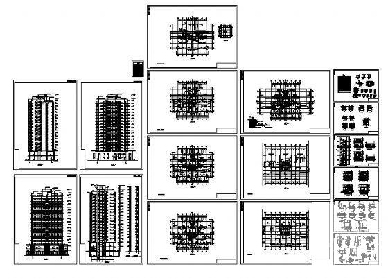 单身公寓建筑施工图 - 1