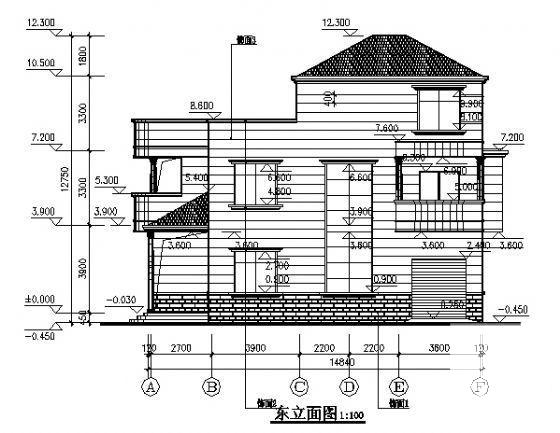 三层别墅建筑图纸 - 2