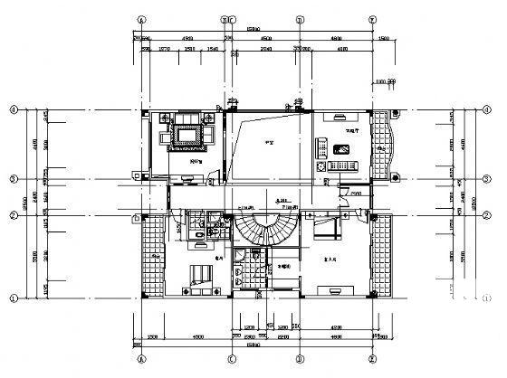 三层别墅建筑图纸 - 2