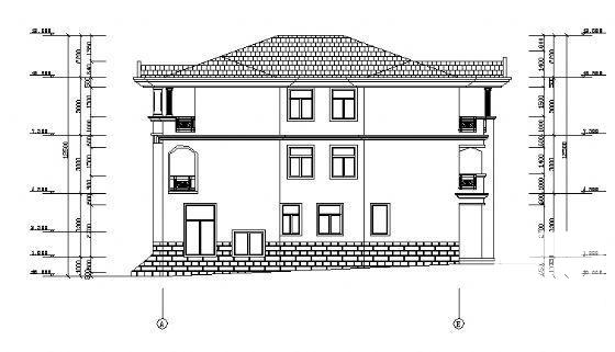 三层别墅建筑图纸 - 3