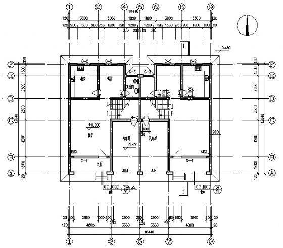 小型别墅建筑施工图 - 3