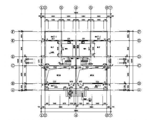 双拼别墅建筑施工图 - 4