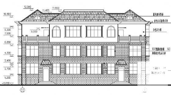 双拼别墅建筑施工图 - 2