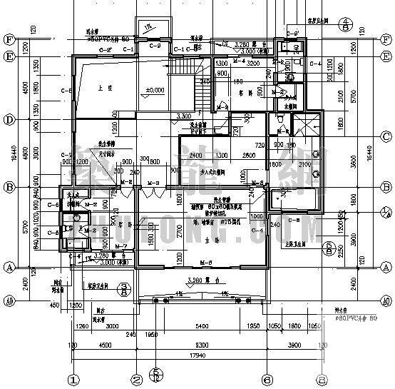 美式别墅施工图 - 1