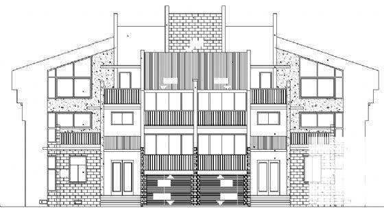 联体别墅建筑施工图 - 1