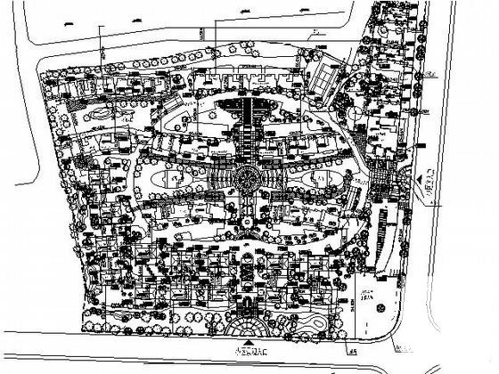 [建筑面积]方形地块小区规划建筑总CAD图纸（初设CAD图纸）
