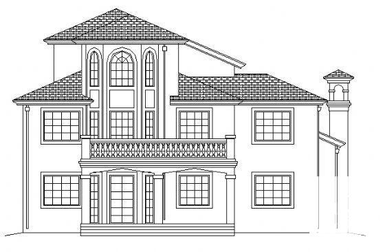 3层别墅建筑CAD施工图纸