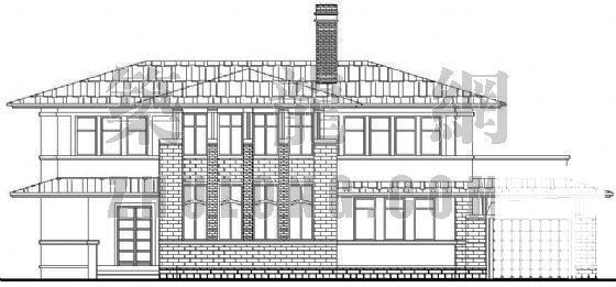 [卫生间]2层别墅建筑设计CAD图纸