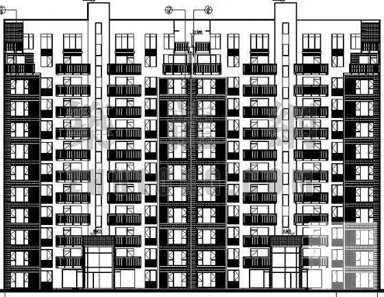 万科小区2号楼建筑施工CAD图纸