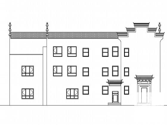 中式风格办公楼建筑 - 3