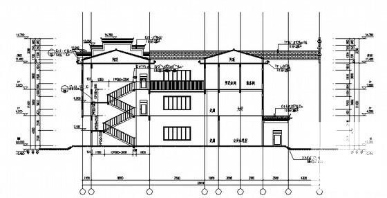 中式风格办公楼建筑 - 4