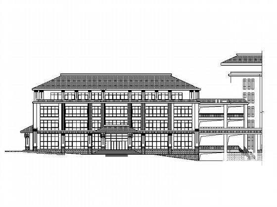 中式风格办公楼建筑 - 4