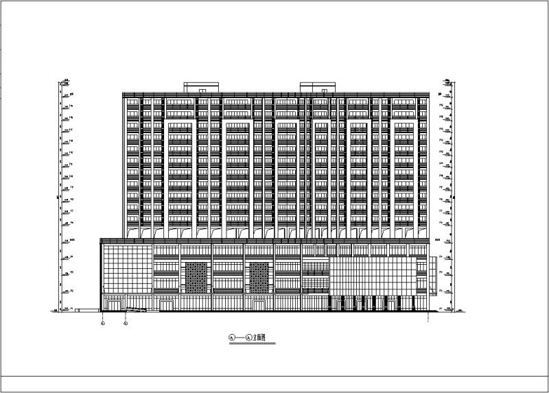 商住综合楼建筑设计 - 1