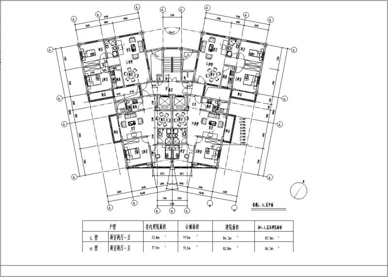 商住综合楼建筑设计 - 3