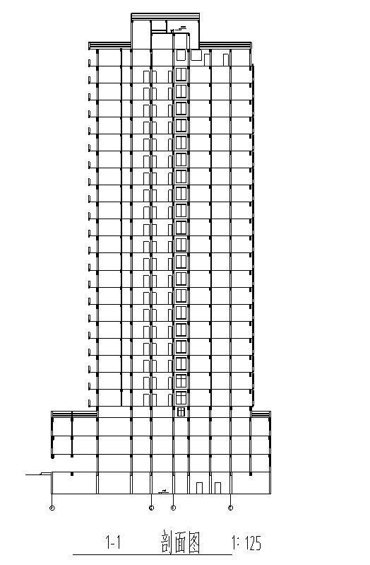 商住综合楼建筑设计 - 4