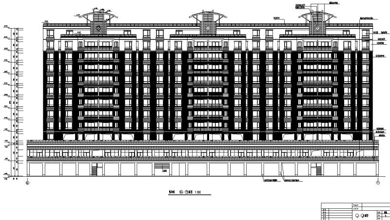 商住综合楼建筑设计 - 4