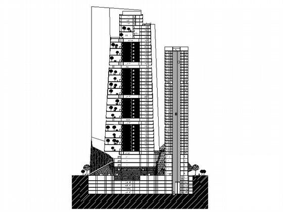 高层办公楼建筑图纸 - 2