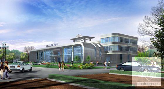 办公楼建筑效果图 - 3