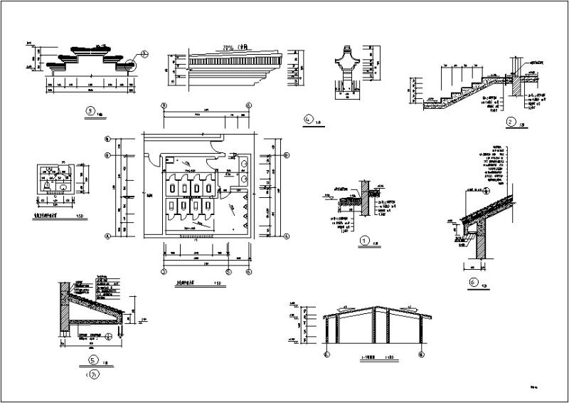 仿古建筑设计施工图 - 2