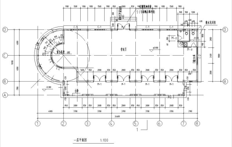 售楼处建筑设计方案 - 1