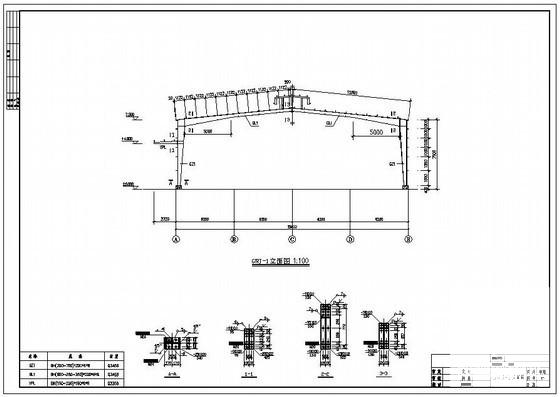 单层轻钢结构厂房图 - 3
