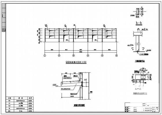 单层轻钢结构厂房图 - 4