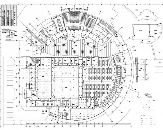 32000平米地上5层图纸书馆强弱电施工CAD图纸 - 1