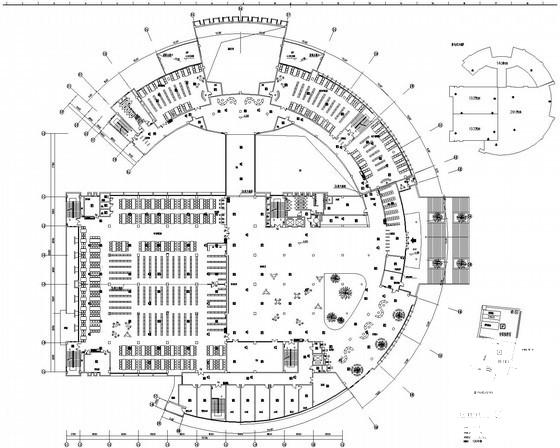 32000平米地上5层图纸书馆强弱电施工CAD图纸 - 2