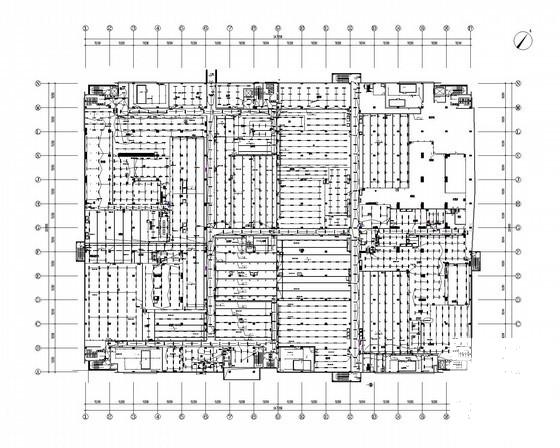 173700平米3层厂房强电系统施工CAD图纸 - 1